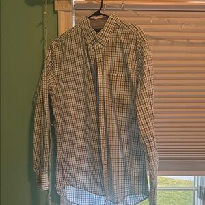 Tommy Hilfiger Men's Checkered Shirt - Blue and White